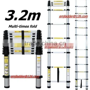 3.2M Aluminium Telescopic Ladder With Carry Bag thumbnail-2