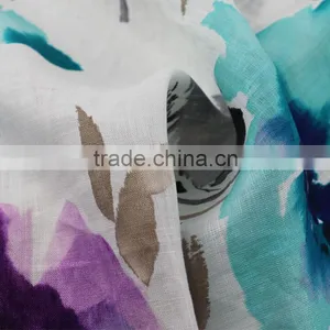 Printed Ink Fabric,women's Fashion Dress Fabric 2015,100% Linen Fabric thumbnail-2
