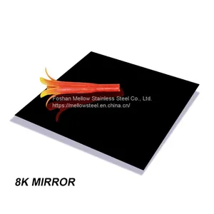 201 304 430 7mm 7x8 8k for Kitchen Tools and Closet Stainless Steel Sheet Black Mirror SeriesISO Testing Approved thumbnail-1
