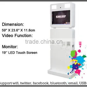 Popular Portable Touch Screen Advertising Photo Booth thumbnail-3