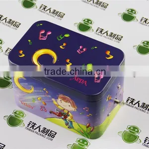 Musical Tin Box for Candy, Chocolate Metal Packing thumbnail-1