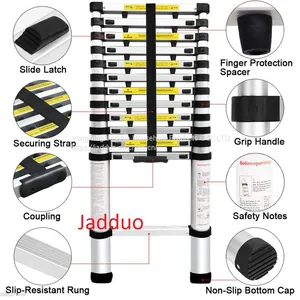 Single Telescopic Ladder With Finger Safety Gap thumbnail-4