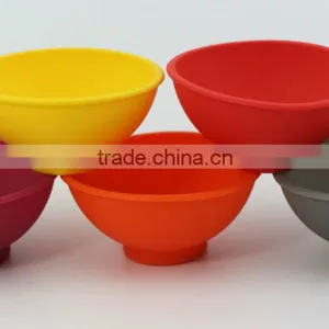 Multi-colored Small Silicone Bowls thumbnail-3