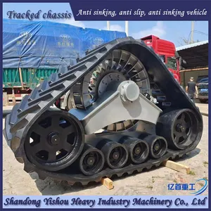 Retrofitting a Harvester With Triangular Track Wheels to Prevent Sinking in Mud thumbnail-5