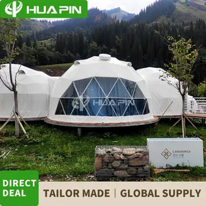 Scenic Space Cabin Homestay Hotel 5m+5m+3m Spherical Tent Featured Starry Sky Room Outdoor Camping Various Sizes Tent thumbnail-2