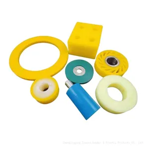 OEM Customize Wear Resistant Conveyor PU Coating Roller Silicone Rubber Roller Polyurethane Roller Sleeve With Bearings thumbnail-1