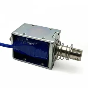 Factory Supply DC 24V DS-1040 Push Pull Linear Open Frame Solenoid With 10mm Stroke for Automation Equipment thumbnail-5