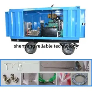 Industrial Pipe High Pressure Water Jet Cleaning Hydro Blasting Equipment Water Jetting Machine thumbnail-1