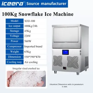 Automatic Snowflake Ice Machine Nugget Ice Machine Granular Ice Maker 100kg thumbnail-2