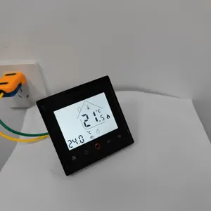 Fashionable Design Intelligent Touch Screen Adjustable Temperature Control Smart Thermostat for Floor Heating thumbnail-6