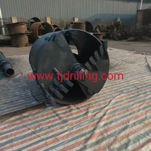 1500mm Double Cut Soil Bucket With Soil Teeth 25t Used for Bored Pile Foundation Work Match Bauer-bg Soilmec Casagrande Rotary Drill Rig thumbnail-1