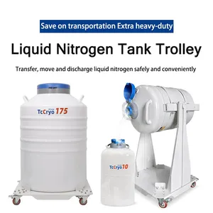 Palestine Liquid Nitrogen Dewar Trolley TcCryo Five-wheeled cart thumbnail-1