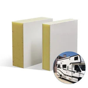 High-Strength FRP Wall Panels VAN RV Cargo Truck Bodies Wear-Resistant Decorative Refrigerated Building Sheet FRP Sandwich Panel thumbnail-1