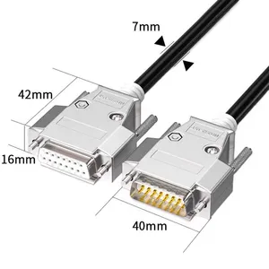 DB15 15-Pin Male to Female D-Sub Extension Harness for Equipment thumbnail-4