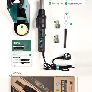 DES 560B/560C(560W0) 560D/560E(780W0 Portable Intelligent Digital LED Display Hot Air Gun Airflow Control, ESD Safe PCB Circuit Board Repair thumbnail-5