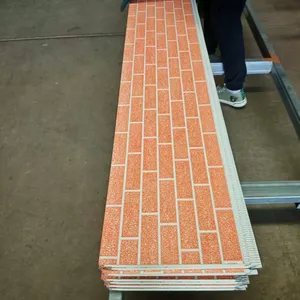 Pu Sandwich Panel Fire Proof Interior / Exterior Wall Panel Decorative Heat Insulation Metal Panel Metal Siding Panels thumbnail-6