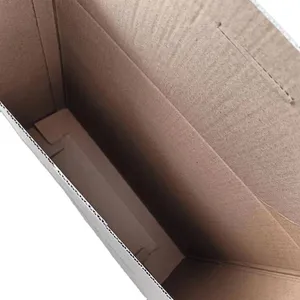 Customized 350g Single Copper Automatic Bottom-fastening Packaging, Custom-made Qishi Hardened Three-layer Corrugated Flying Boxes, Local Hot Stamping of Logo thumbnail-4