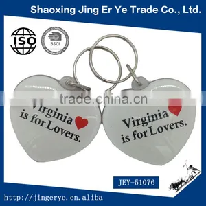 Heart Shaped Customized Acrylic Keychain thumbnail-1