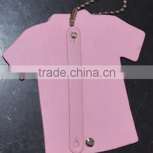 PU Leather T-shirt Shape Hang Tag Can be Decorated With DIY Slide Letters Quality Choice thumbnail-1