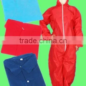 Cheap Coverall Disposable Protection Coverall Without Hood and Boot thumbnail-1