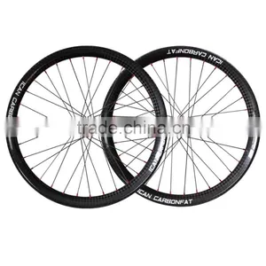 2015 ICAN BIKES 26er Carbon Fatbike Wheels 65mm Width Thru Axle 32h Fat Bike Carbon Wheelset thumbnail-1