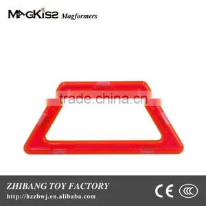 10 MAGFORMERS COMPATIBLE - SET OF TEN TRAPEZOIDS RAINBOW MULTIPLE COLORS thumbnail-1