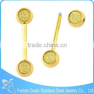 2016 Fashion Colorful UV Balls Steel Bar Personalized Tongue Rings thumbnail-6