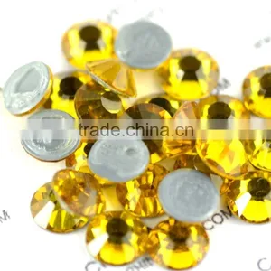 Best Quality Iron On Hot Fix Crystal Rhinestone Strass, 14 Facets Xilion Rose Cut Rhinestone Strass Stone From China thumbnail-1