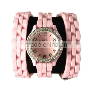 Guang Zhou YB Lady Watch Silicone Band Alloy Case Wholesale Watches thumbnail-4