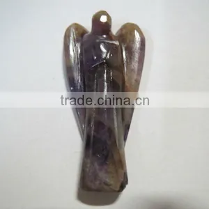 1.5 - 2 Inch Amethyst Gemstone Angel Wholesale thumbnail-1