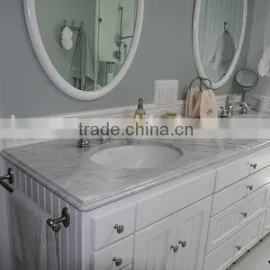 Italy White Cararra Vanity Tops thumbnail-3