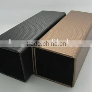 Diamond Grid Square PU Leather Eyewear Packing Case thumbnail-2