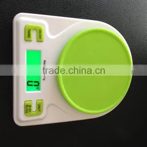 5KG Digital Electronic Food Kitchen Scale Magic LCD Display With Bowl thumbnail-1