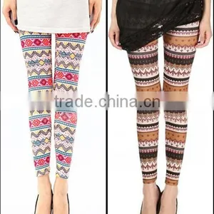 Fall Trendy Geometric Digital Print Yoga Galaxy Sport Leggings thumbnail-4