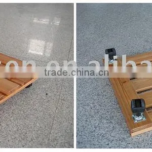 Wooden Flower Stand With Wheels/wooden Stand Can Put Flowerpot and Move Easily thumbnail-1