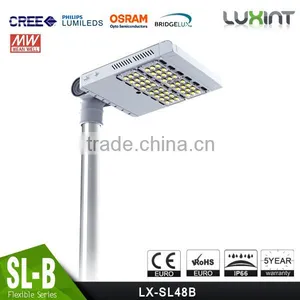 CE Rohs Adjustable Arm Meanwell Driver 100-140lm/W Different Beam Angle Modular Design 40W LED Street Light Manufacturer thumbnail-5