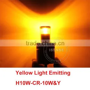Most Hot Selling With New Design Headlight Led H10 Double Colors 3 Modes White Yellow Orange Amber 10W CR LED Chips thumbnail-4