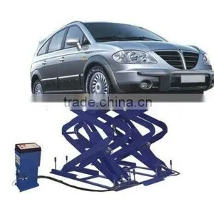 Electric Hydraulic Mobile Mid-Rise Scissor Car Lift thumbnail-1