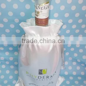 Satin Drawstring Wine Bag thumbnail-1
