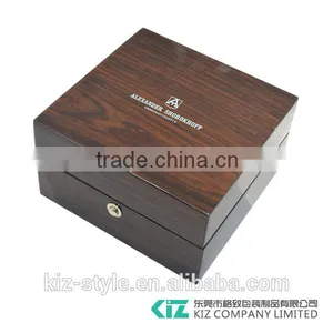 High-end Wholesale Men's Wooden Watch Gift Box Can Print Custom Logo thumbnail-3