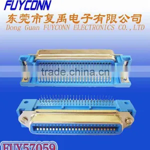 TYCO 50 Pin Centronic PCB DIP Right Angle Type Connector Female thumbnail-1