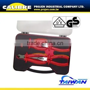 CALIBRE Insulated Tools 5PC VDE Pliers Set 1000v Insluated Pliers Set thumbnail-1