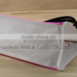Top Quality Waxed Canvas Shoulder Tote Bag Leather Handle thumbnail-2
