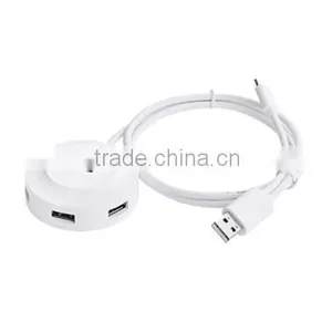 Cheapest 4 Ports Mini Media USB2.0 Hub With Led Light thumbnail-4