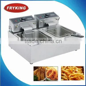 Safe Guaranteed Countertop Electric Deep Fryer Dual Tank thumbnail-1