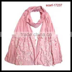2014 Fashion Patchwork With Little Flower Pattern Scarf thumbnail-1