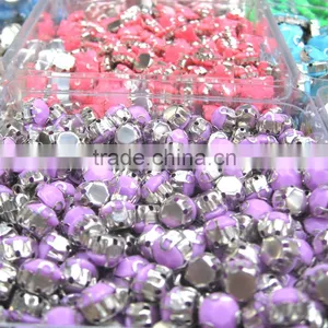 Acrylic Purple Colorful Milky Beads Resin Stones Embellished Garment Apperal Claw Cather Chunky thumbnail-1