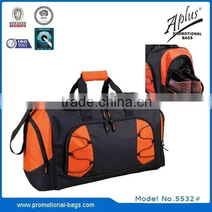 Practical Polyester Duffel Bag With Shoe Compartment thumbnail-1