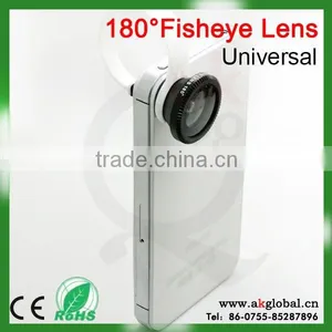 Universal Clip 180 Degree Fisheye Lens for Most Cellphone Mini Camera Lens for Samsung Galaxy s4 thumbnail-3