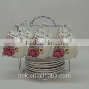 Hot Selling Elegant Colored Cup and Saucer thumbnail-1